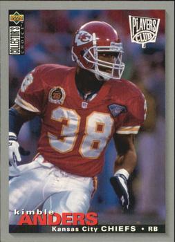 Kimble Anders Kansas City Chiefs 1995 Upper Deck Collector's Choice Player's Club #313
